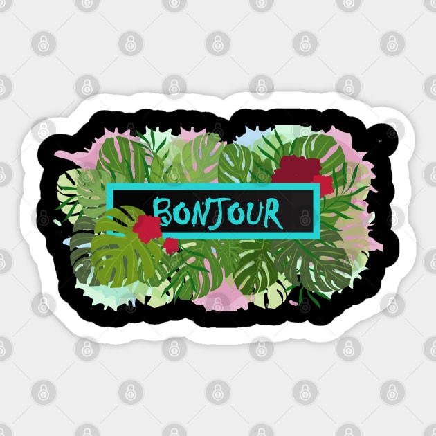 Bonjour Sticker by Heartfeltarts
